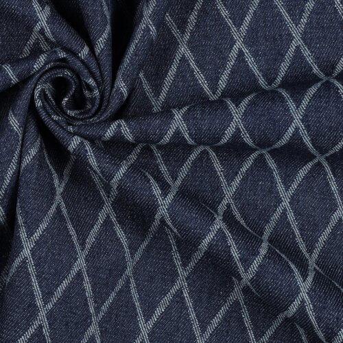 JEANS JACQUARD DIAMOND - INDIGO