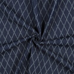 JEANS JACQUARD DIAMOND - INDIGO