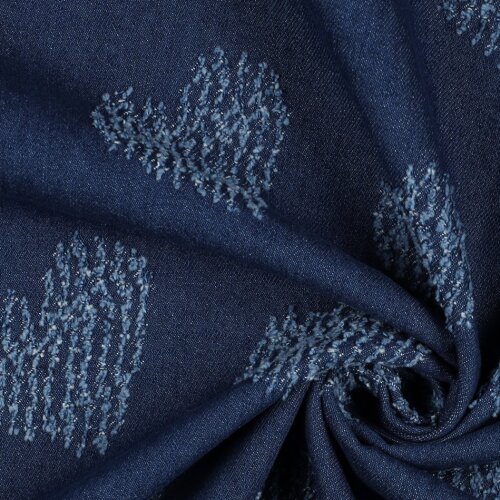 JEANS JACQUARD HEARTS - JEANS