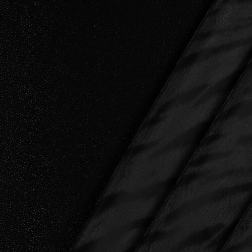 PIEL SINTÉTICA ESTRUCTURA BRILLANTE - NEGRO