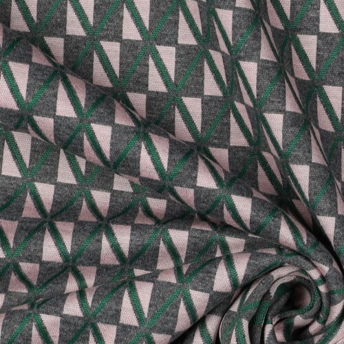 GEBREIDE JACQUARD GRAPHIC - GROEN