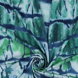 Viskose Popeline Batik - türkisblau