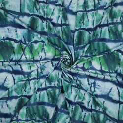 Viskose Popeline Batik - türkisblau