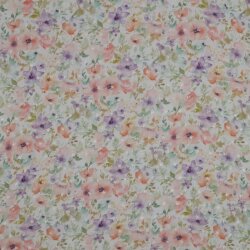 VISCOSE DOBBY FLOWERS - PASTEL