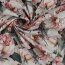 VISCOSE POPLIN STRETCH DIGITAL FLOWERS - LIGHT APRICOT