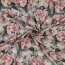VISCOSE POPLIN STRETCH DIGITAL FLOWERS - LIGHT APRICOT
