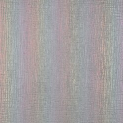 Musselin Foliert Regenbogenstreifen - silber