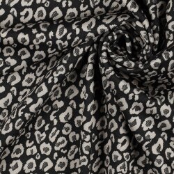 JACQUARD DE PUNTO LEOPARDO - NEGRO