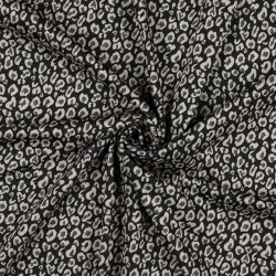 JACQUARD DE PUNTO LEOPARDO - NEGRO