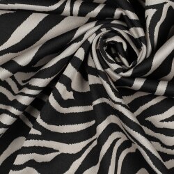 JACQUARD DE PUNTO CEBRA - NEGRO