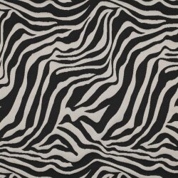 GEBREIDE JACQUARD ZEBRA - ZWART