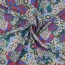 Viskose Popeline Blumenpatchwork - blau/helllila