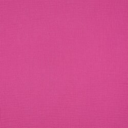 Muslin Uni *Gerda* BIO~Organic - dark pink