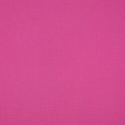 Muselina Uni *Gerda* BIO~Organic - rosa oscuro