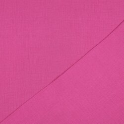 Muselina Uni *Gerda* BIO~Organic - rosa oscuro