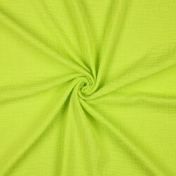 Muslin Uni *Gerda* BIO~Organic - Neon yellow