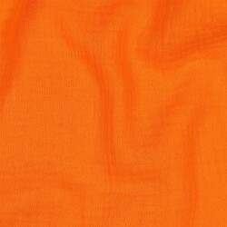 Mousseline Uni *Gerda* BIO~Organic - Neon oranje