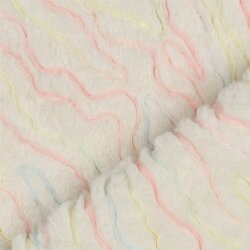 Kunstfell mit TULE - creme