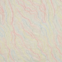 Kunstfell mit TULE - creme