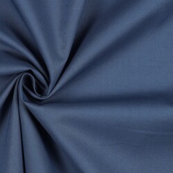 Popeline di cotone *Vera* tinta unita - blu jeans