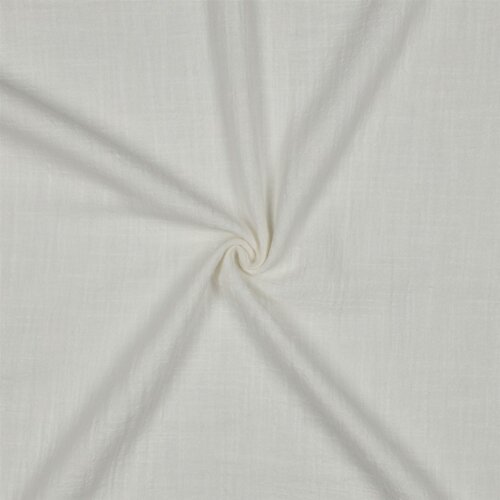 Baumwollstoff Slub vorgewaschen - creme