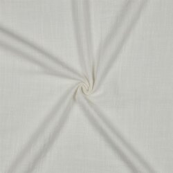 Baumwollstoff Slub vorgewaschen - creme