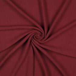 LINEN VISCOSE WASHED - WINE RED