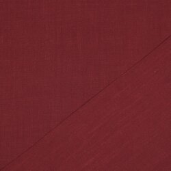 LINEN VISCOSE WASHED - WINE RED