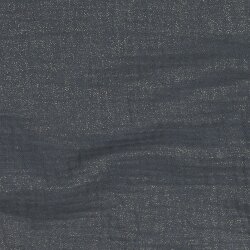 Musselin feine Glitzerpunkte - graphit