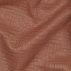 Musselin feine Glitzerpunkte - cognac