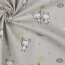 POPLIN GLITTER SWEET MOUSE - GRIS CLAIR
