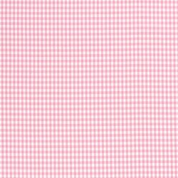 Baumwollpopeline garngefärbt Vichy Karo 5mm - rosa