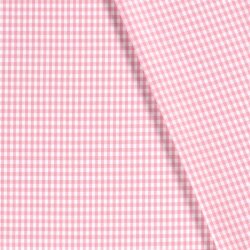 Baumwollpopeline garngefärbt Vichy Karo 5mm - rosa