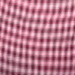 Cotton poplin yarn dyed Vichy check 5mm - red