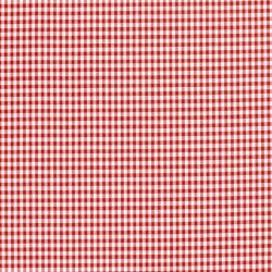 Baumwollpopeline garngefärbt Vichy Karo 5mm - rot