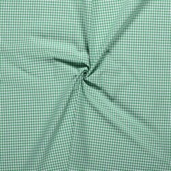 Cotton poplin yarn dyed Vichy check 5mm - grass green