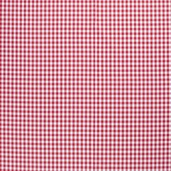 Hilo de popelina de algodón teñido - Vichy check 10mm rojo