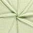 Popeline de coton teinte en fil - carreau vichy 10mm vert printanier