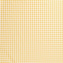Baumwollpopeline garngefärbt - Vichy Karo 10mm gelb