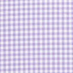 Hilo de popelina de algodón teñido - Vichy check 10mm lila
