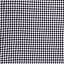 Baumwollpopeline garngefärbt - Vichy Karo 10mm schwarz