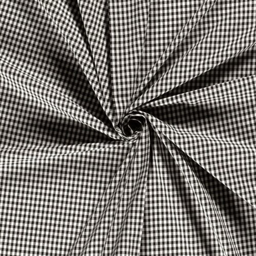 Cotton poplin yarn dyed Vichy check 5mm - rust
