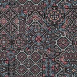 Canvas Digital orientalisches Mosaik - dunkelblau