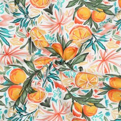 Canvas Digital Orangen - weiss