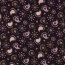 Bavlněný popelín s třpytivým paisley - tmavě fialový