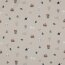 Baumwollpopeline Organic süße Bärenwelt - helltaupe