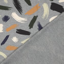 SOFT SWEAT MELANGE BRUSH STROKES - ANTRACITOVÁ MELANŽ