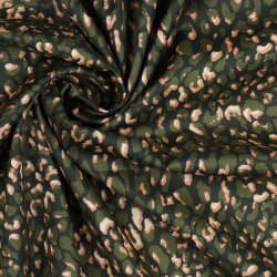 VOILE DE ALGODÓN PIEL DE ANIMAL - VERDE OSCURO