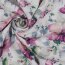 DOUBLE GAUZE DIGITAL FLOWERS - WHITE