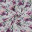 DOUBLE GAUZE DIGITAL FLOWERS - WHITE